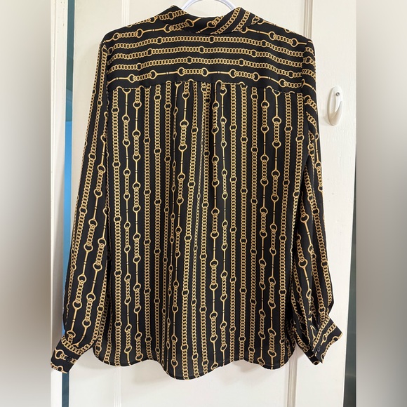 Banana Republic Gold Chain Blouse - Picture 3 of 4